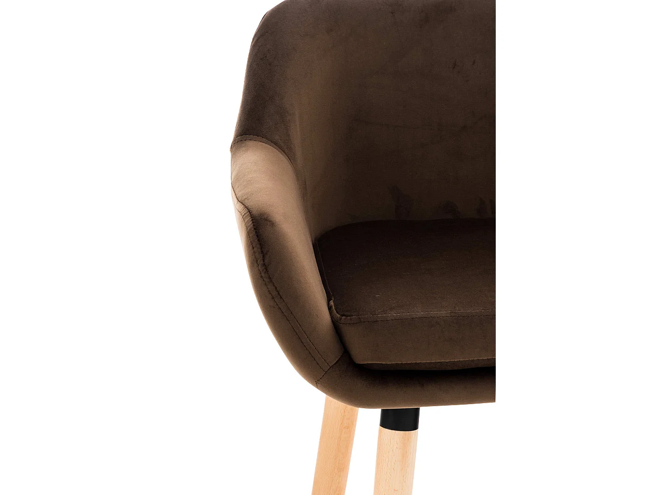 Lot de 2  Tabouret de bar - Velours - Marron - Grant