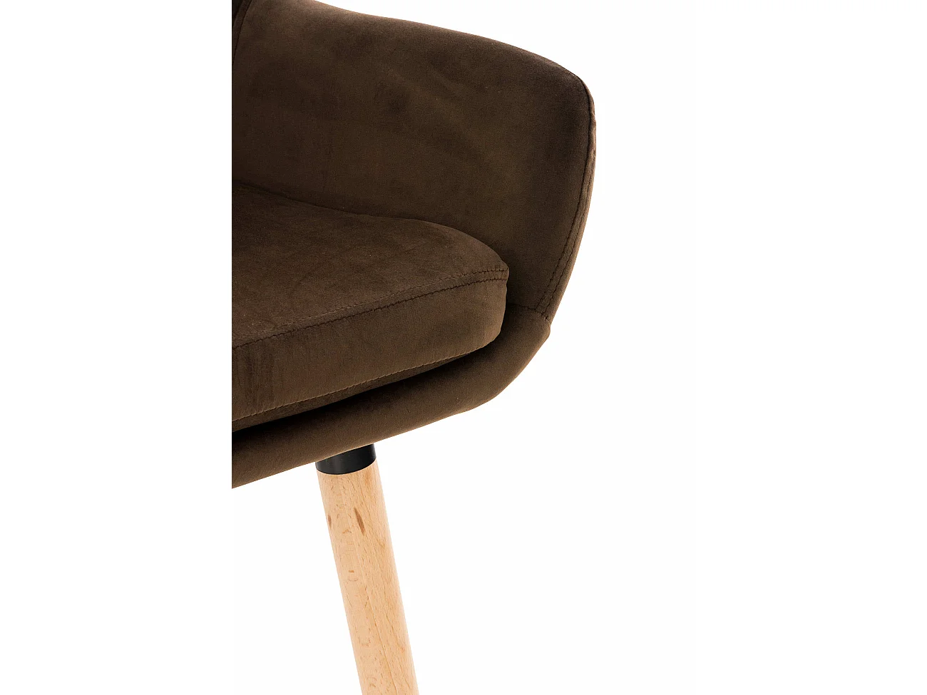 Lot de 2  Tabouret de bar - Velours - Marron - Grant