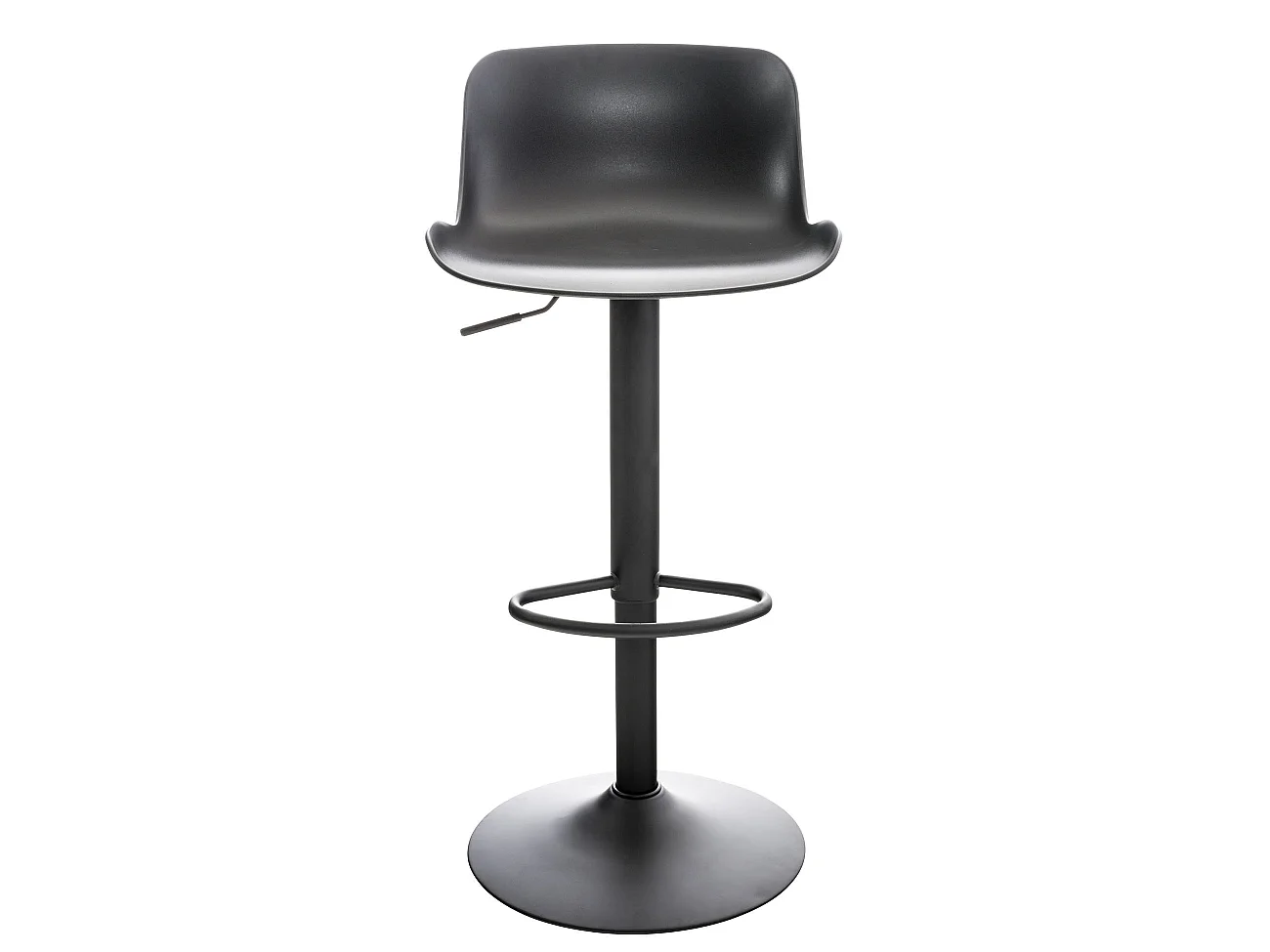 Set van 2  Barkruk - Kunststof & chroom - zwart - Almada