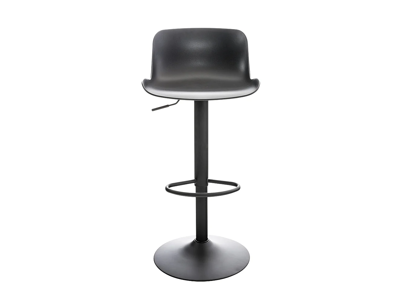 Set van 2  Barkruk - Kunststof & chroom - zwart - Almada