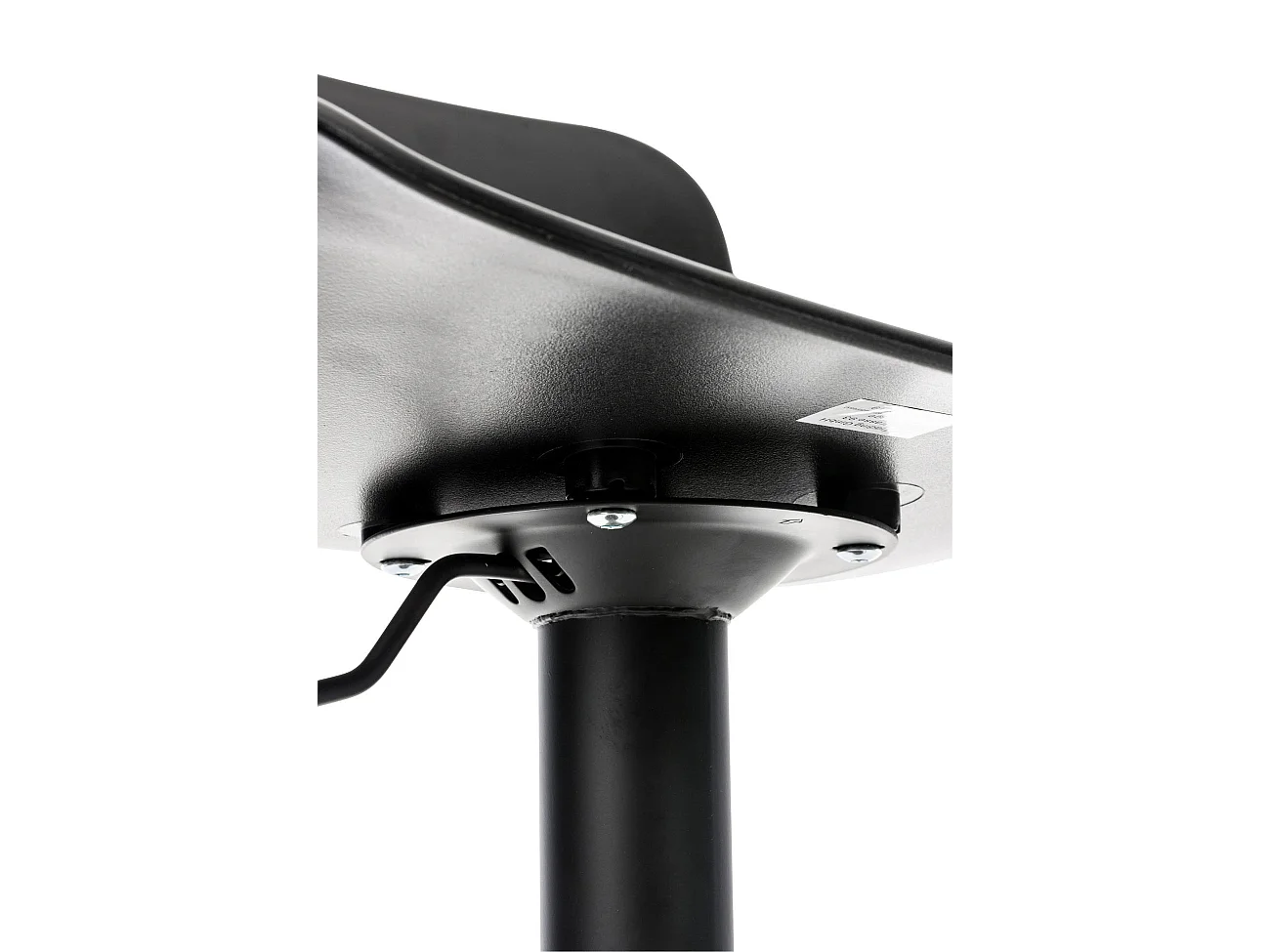 Lot de 2  Tabouret de bar - Plastique & Chrome - Noir - Almada