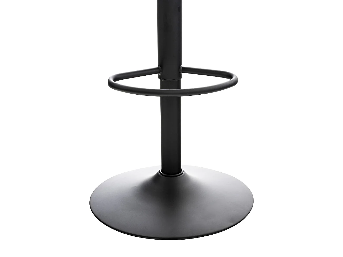 Lot de 2  Tabouret de bar - Plastique & Chrome - Noir - Almada