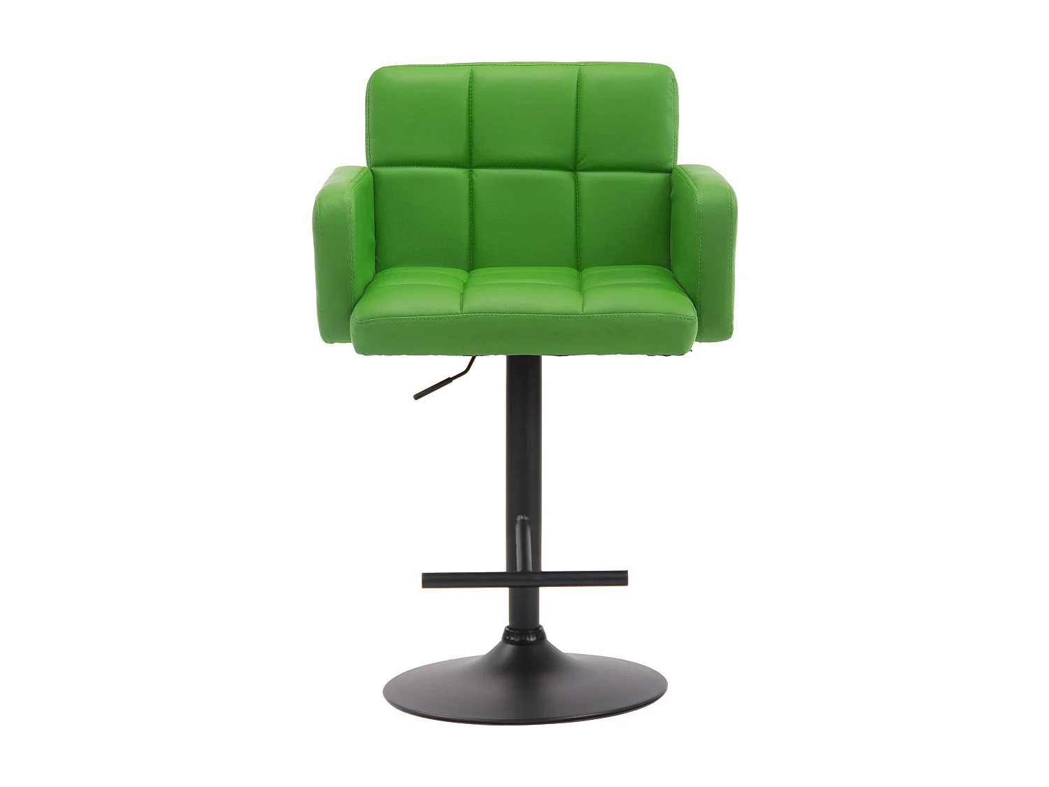 Tabouret de bar - Similicuir & Noir - Vert - Los Angeles