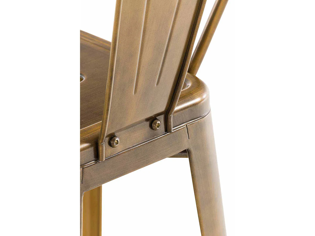 Conjunto de 4 bancos de bar Aiden ouro