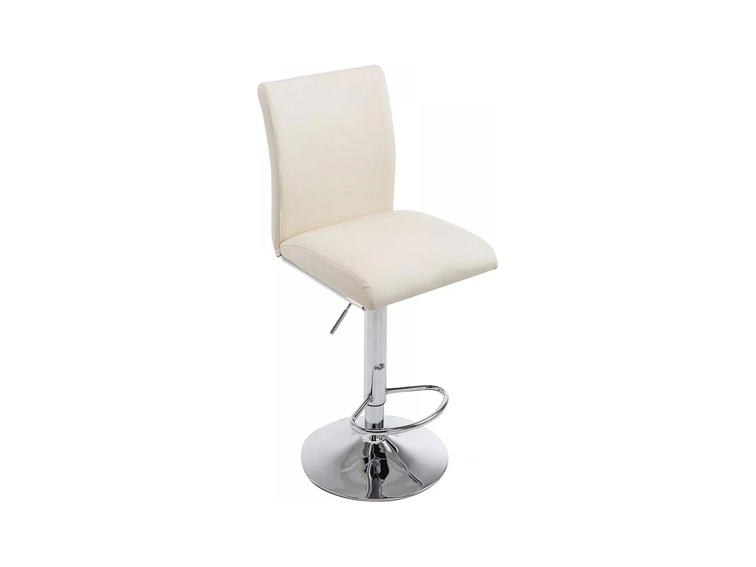 Tabouret de bar - Similicuir - Crème - Köln