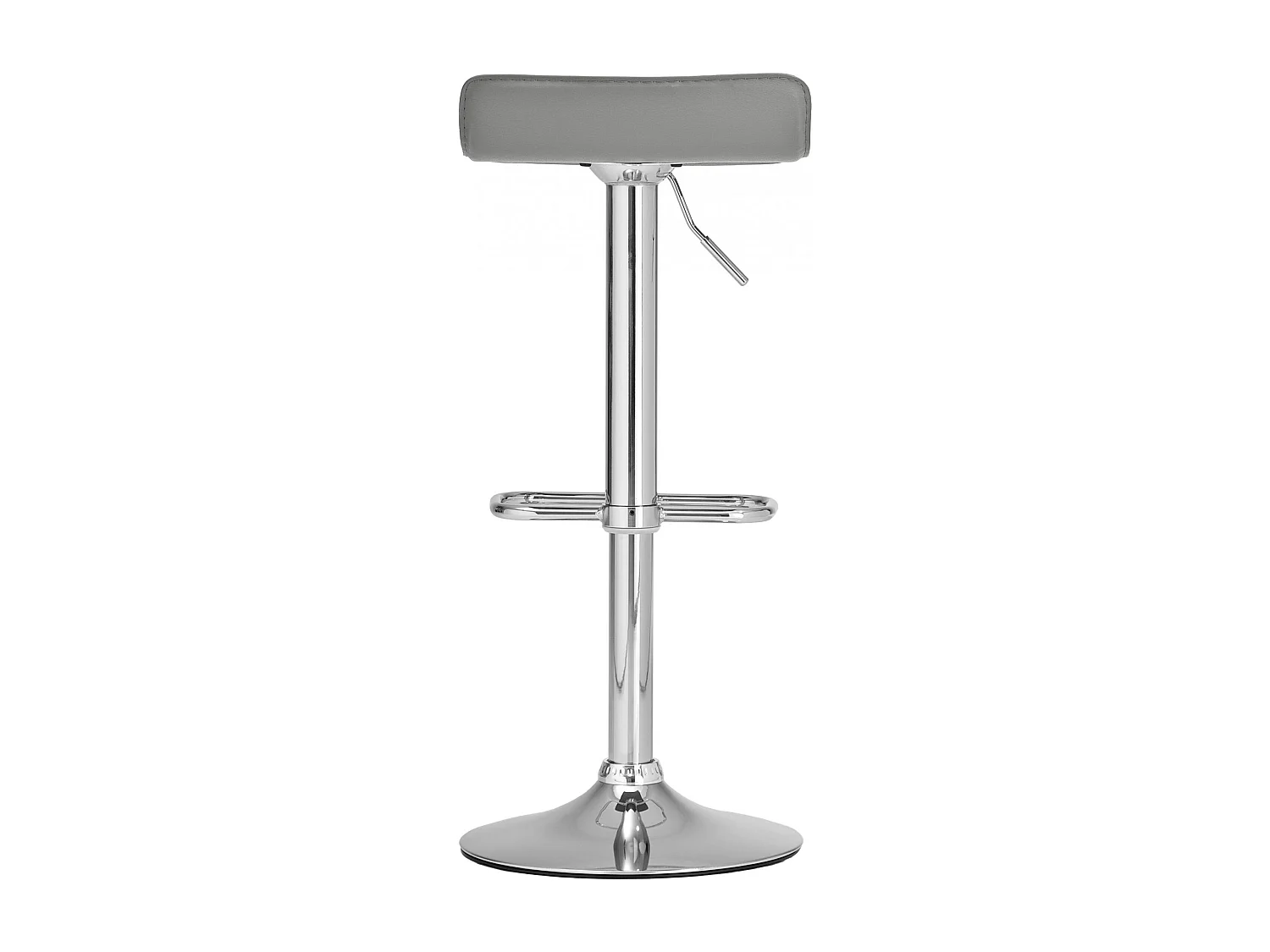 Tabouret de bar - Similicuir - Gris - Dyn