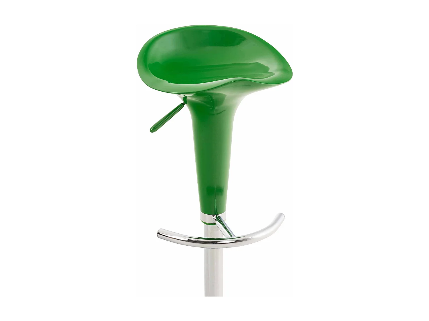 Tabouret de bar - Plastique & Antique clair - Vert - Saddle