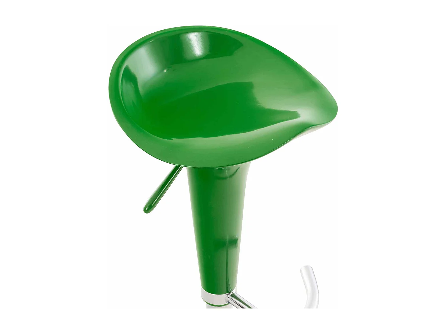 Tabouret de bar - Plastique & Antique clair - Vert - Saddle