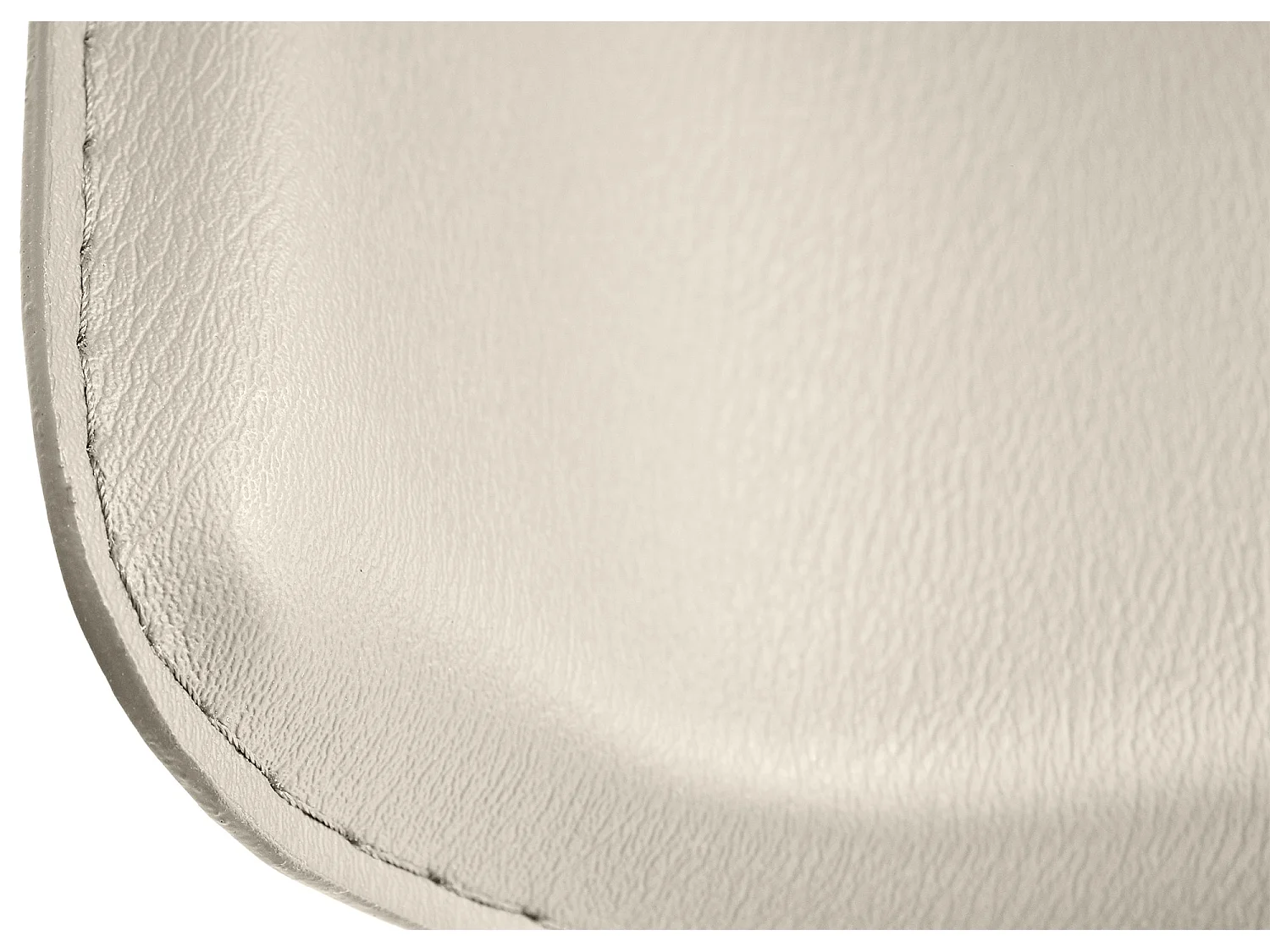 Tabouret de bar - Similicuir & Chrome - Crème - Dyn