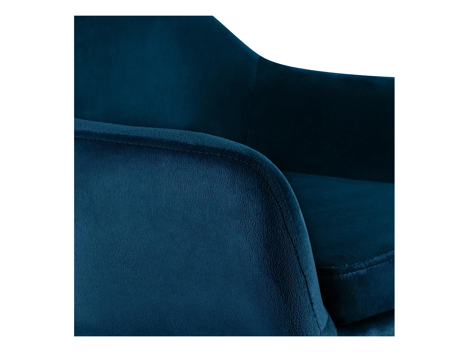 Lot de 2  Tabouret de bar - Velours - Bleu - Grant