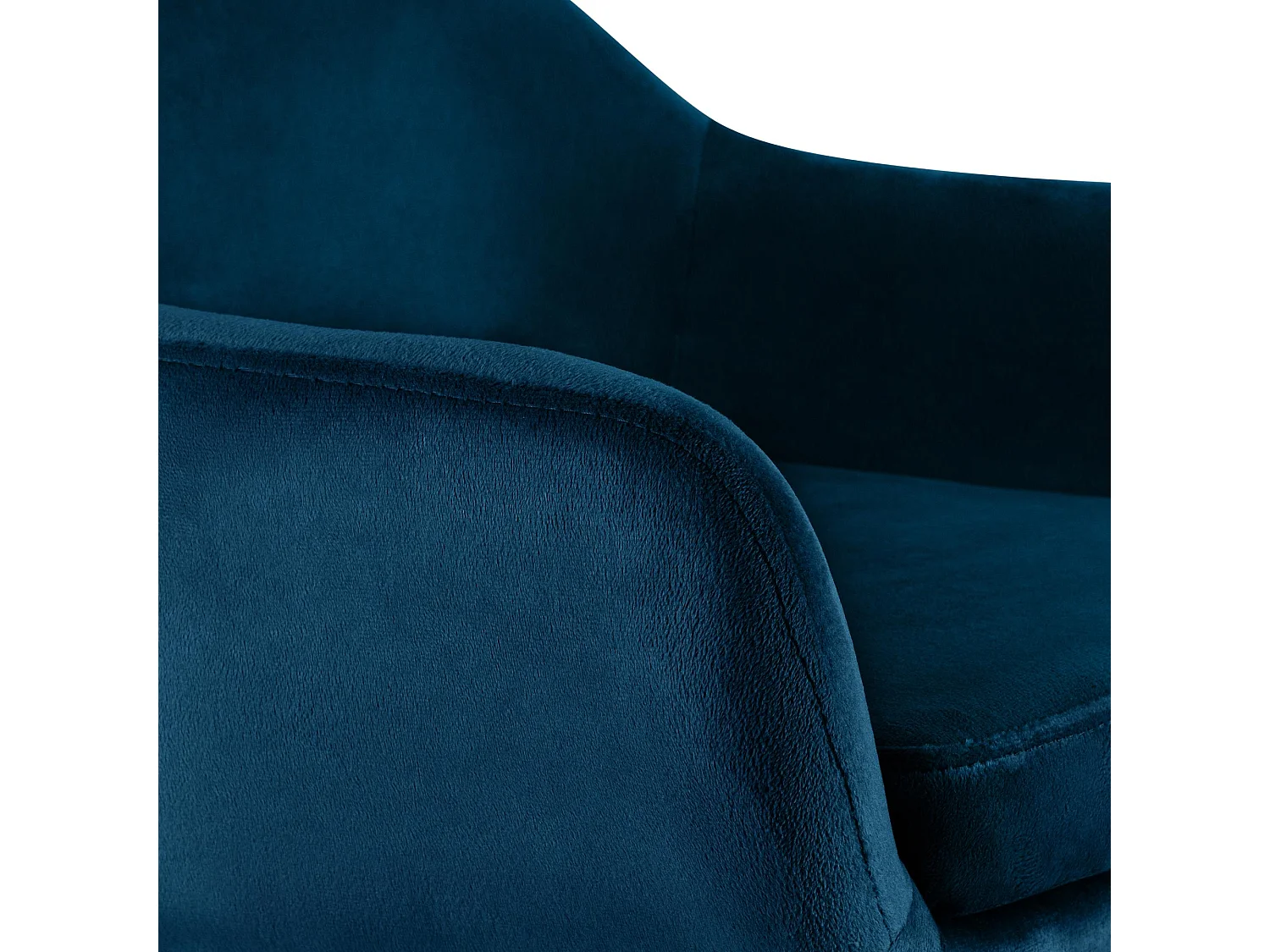 Set van 2  Barkruk - Fluweel - blauw - Grant