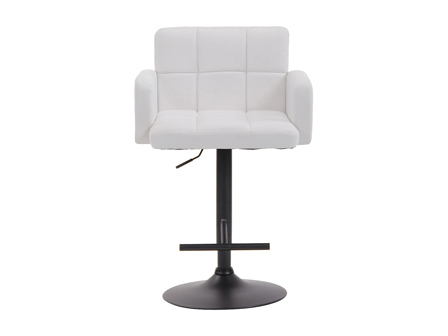 Tabouret de bar - Similicuir & Noir - Blanc - Los Angeles