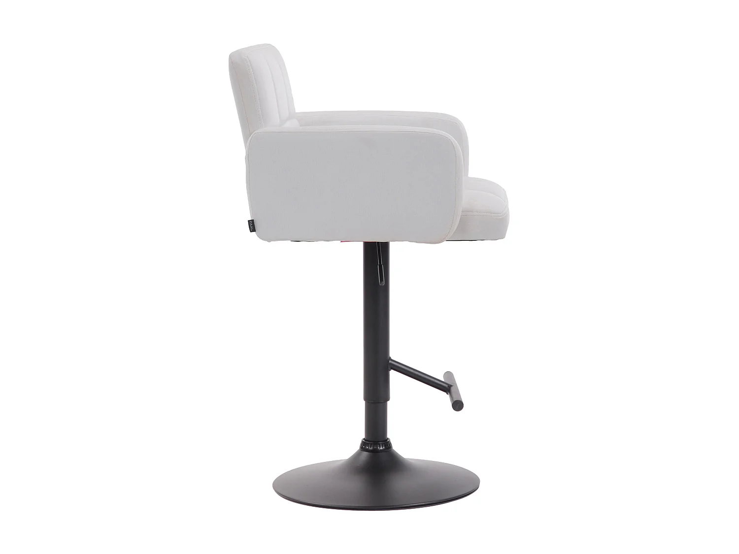 Tabouret de bar - Similicuir & Noir - Blanc - Los Angeles