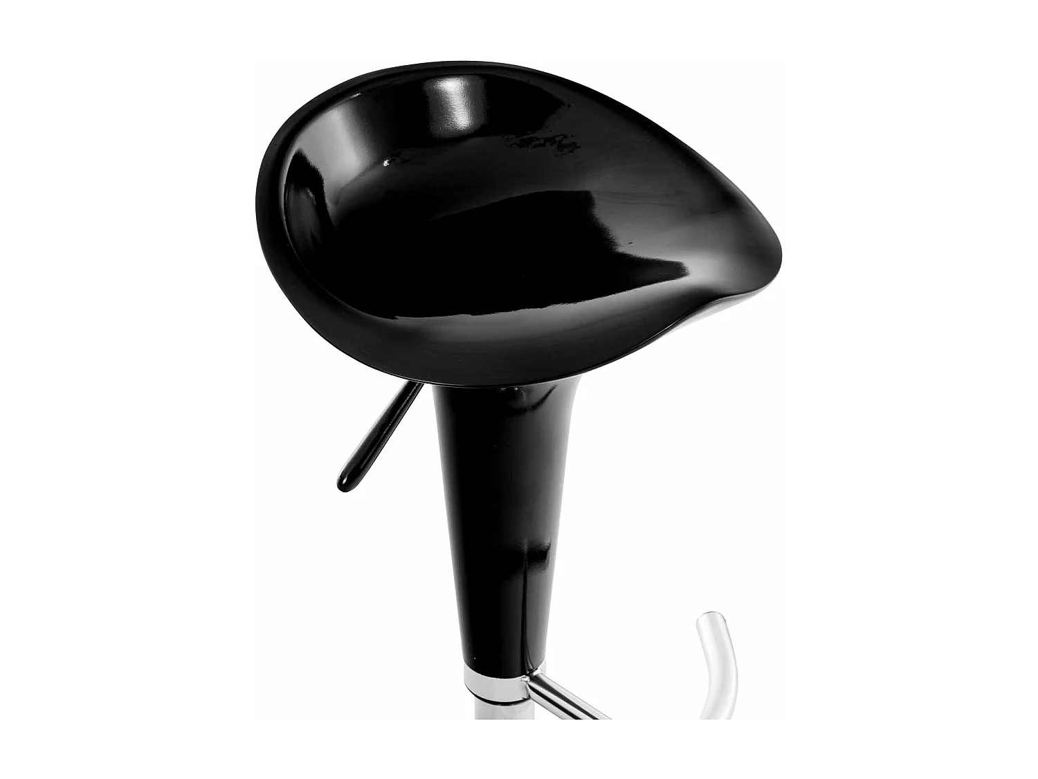 Barkruk - Kunststof - zwart - Saddle