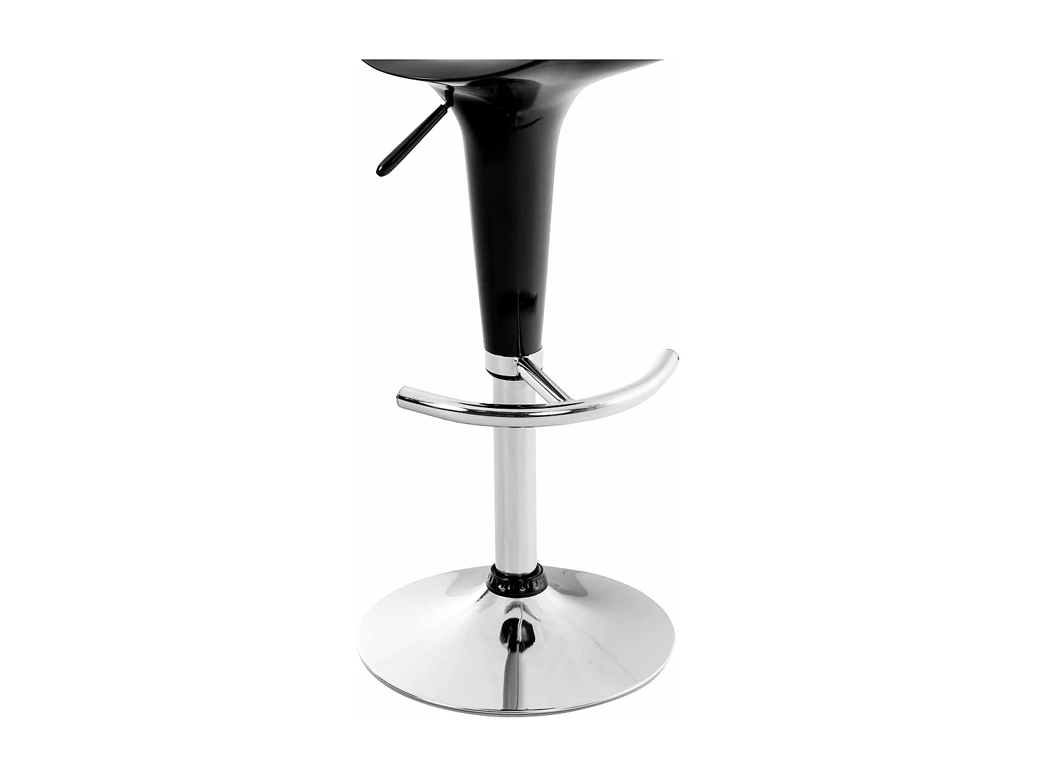 Tabouret de bar - Plastique - Noir - Saddle