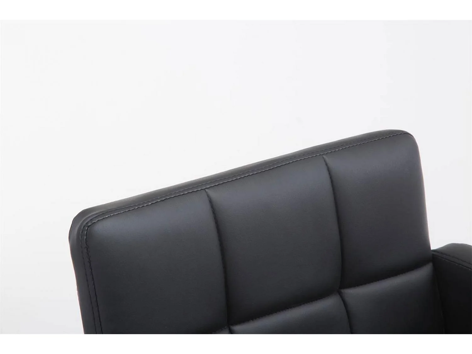 Tabouret de bar - Similicuir & Chrome - Noir - Los Angeles