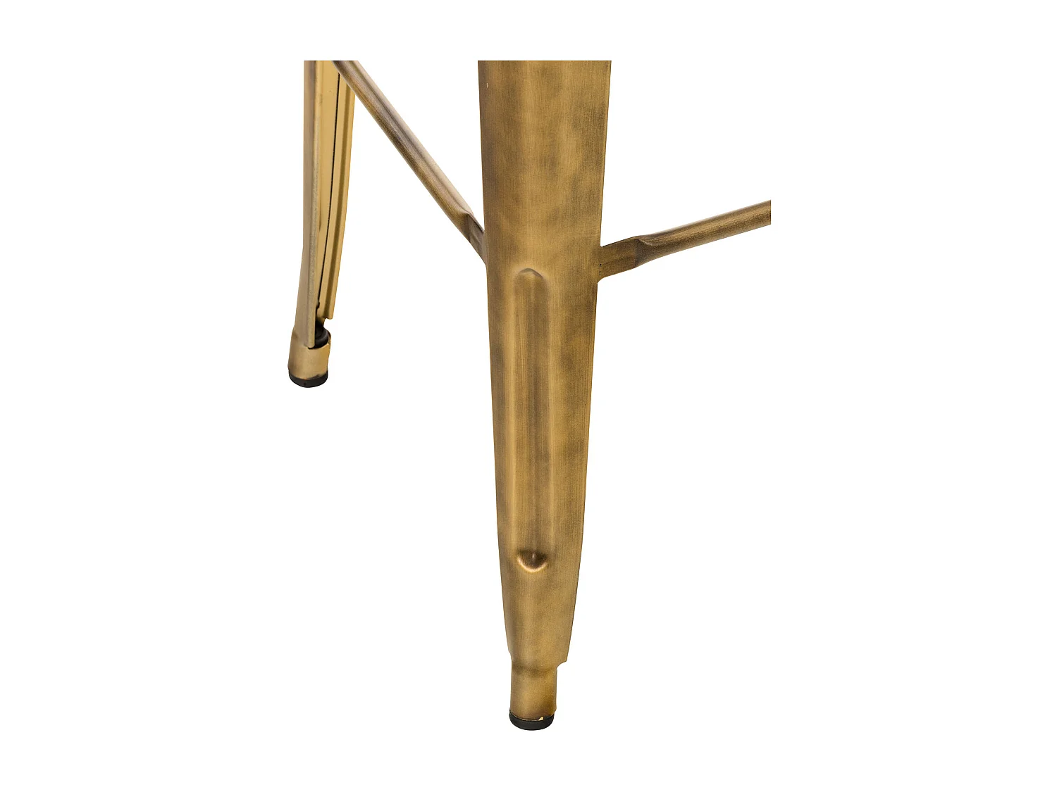 Lot de 4  Tabouret de bar - Métal & Nature - Or - Mason