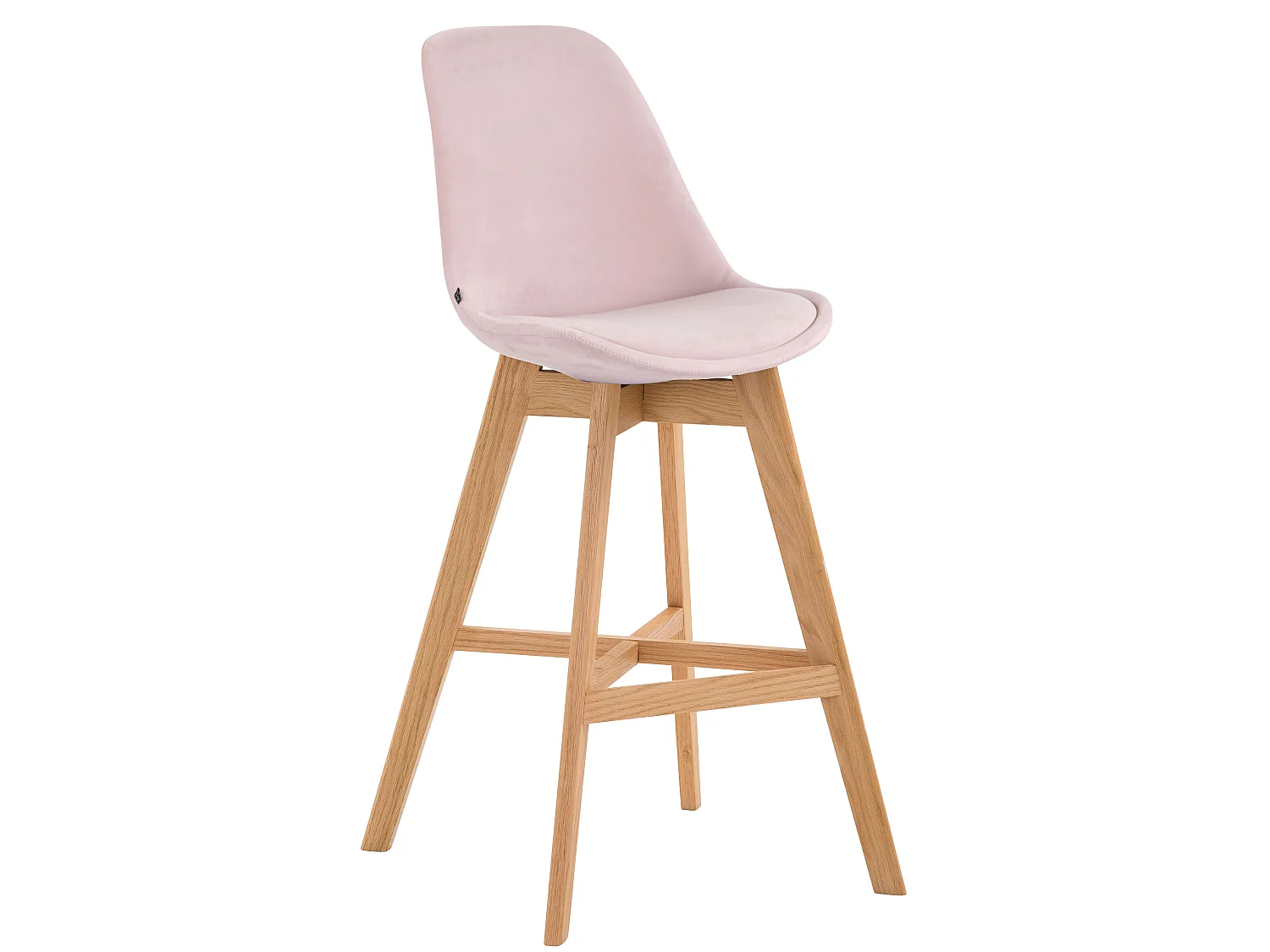Tabouret de bar - Velours & Nature - Rose - Cannes