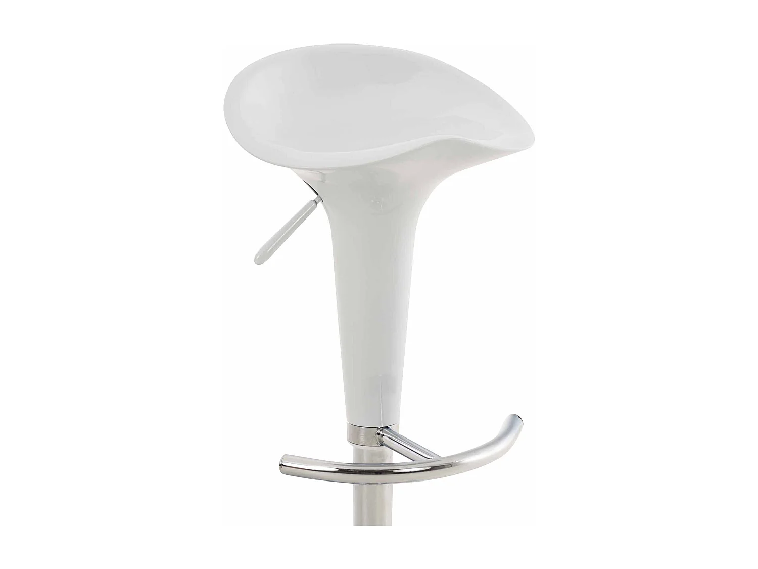 Tabouret de bar - Plastique - Blanc - Saddle