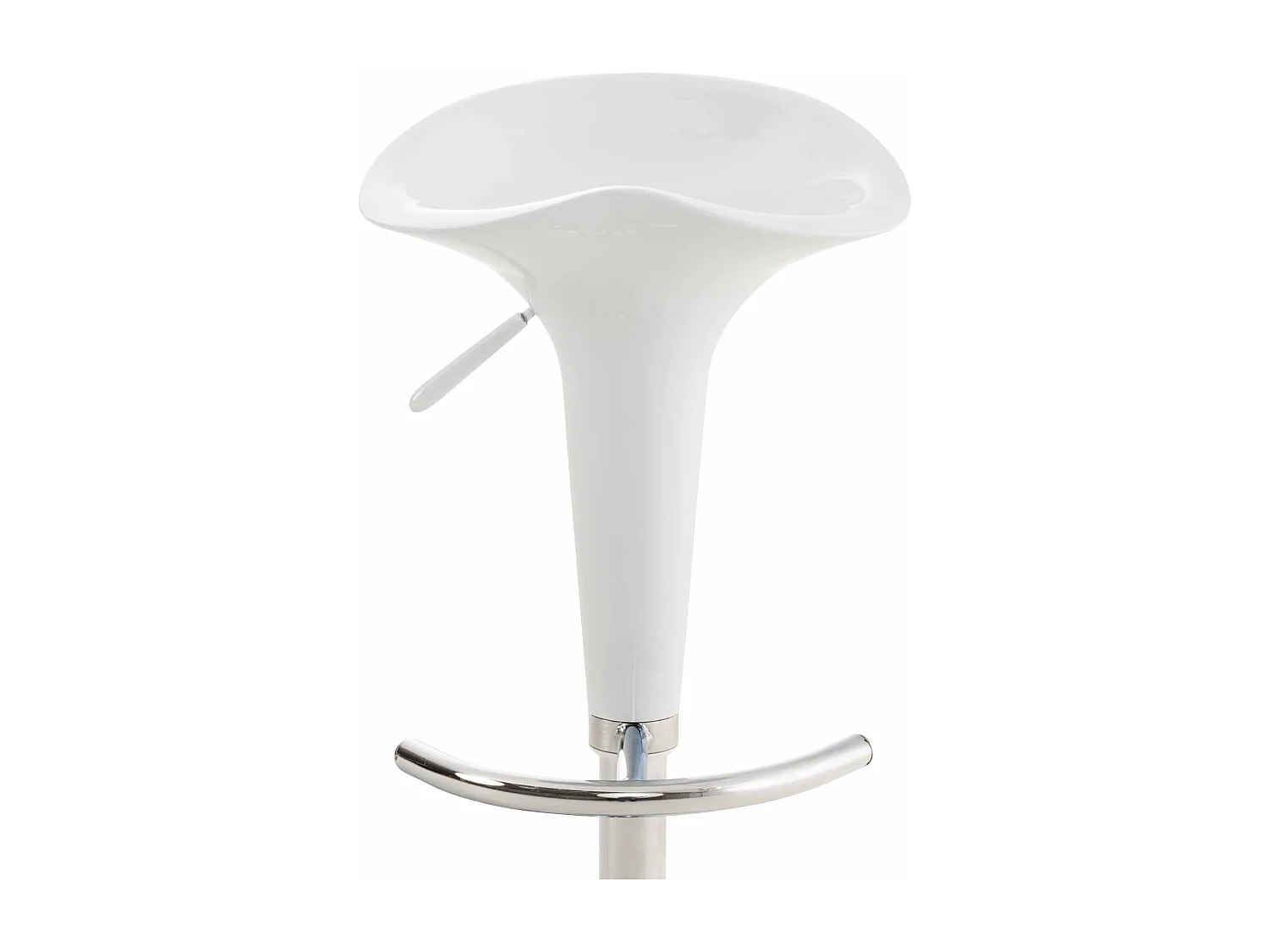 Tabouret de bar - Plastique - Blanc - Saddle
