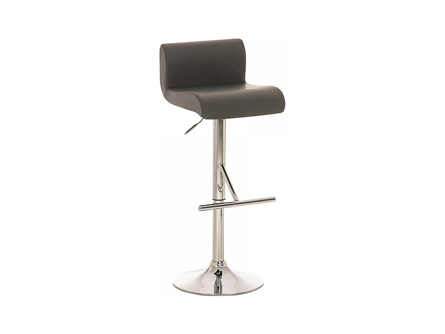 Tabouret de bar - Similicuir - Gris - California