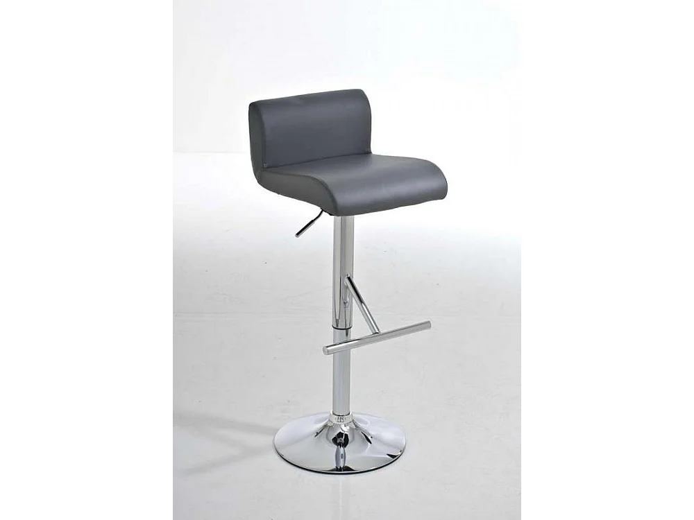 Tabouret de bar - Similicuir - Gris - California