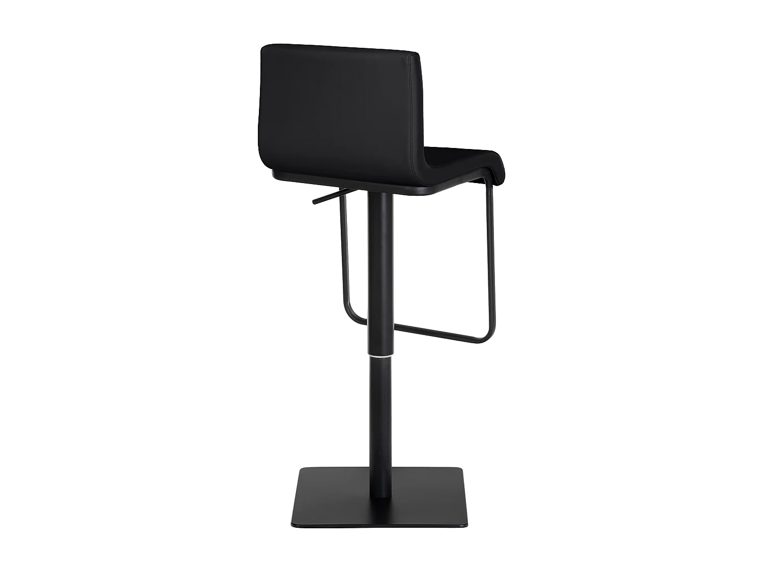 Tabouret de bar - Similicuir & Noir - Noir - Limon