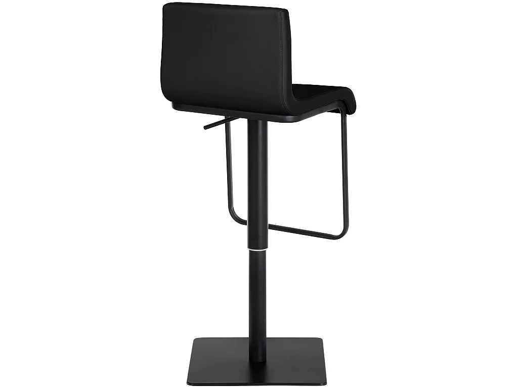 Tabouret de bar - Similicuir & Noir - Noir - Limon