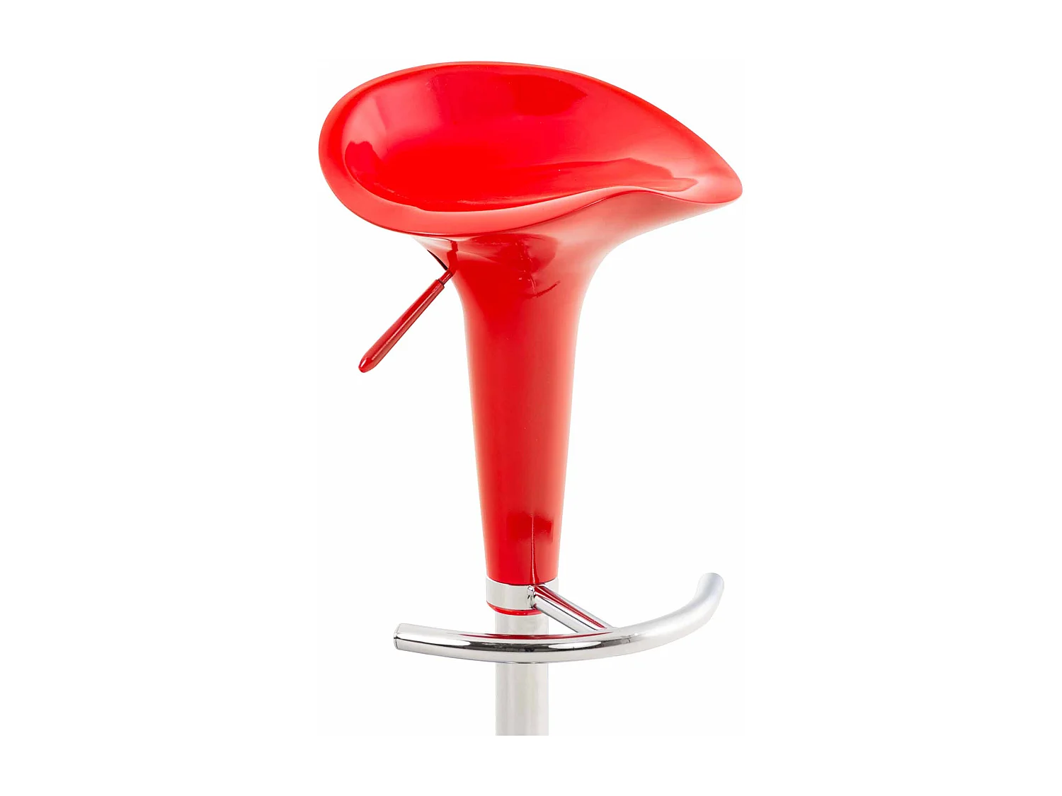 Tabouret de bar - Plastique - Rouge - Saddle