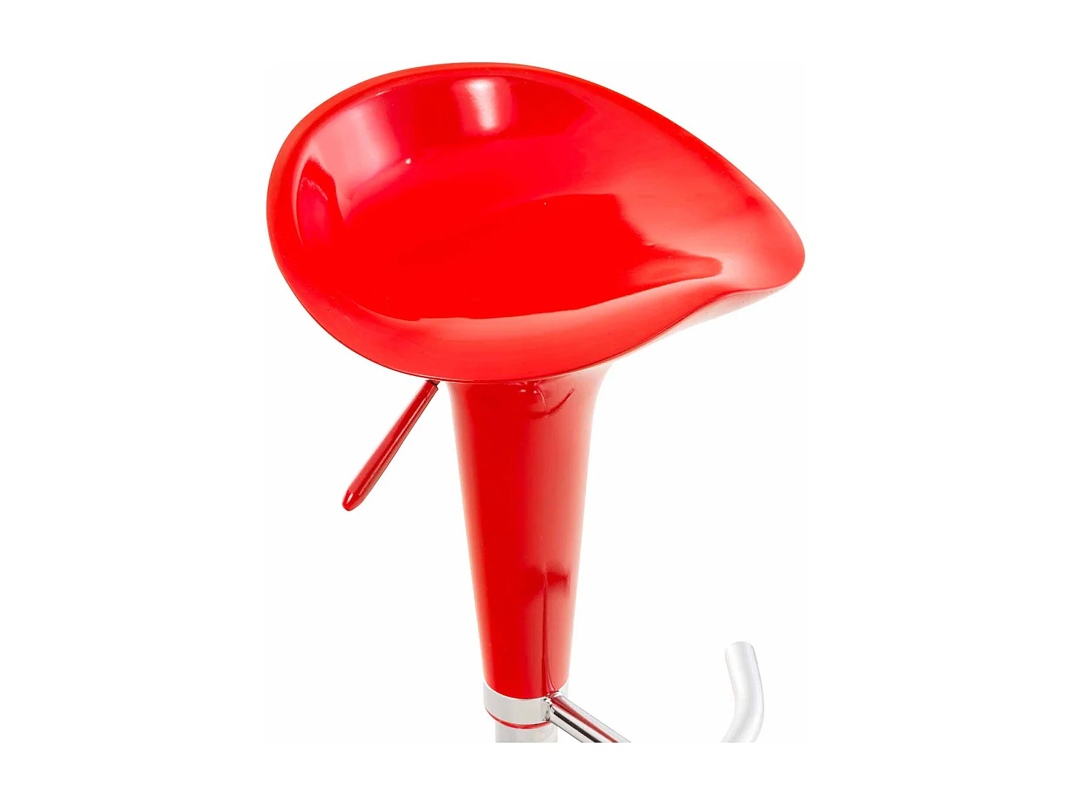 Tabouret de bar - Plastique - Rouge - Saddle