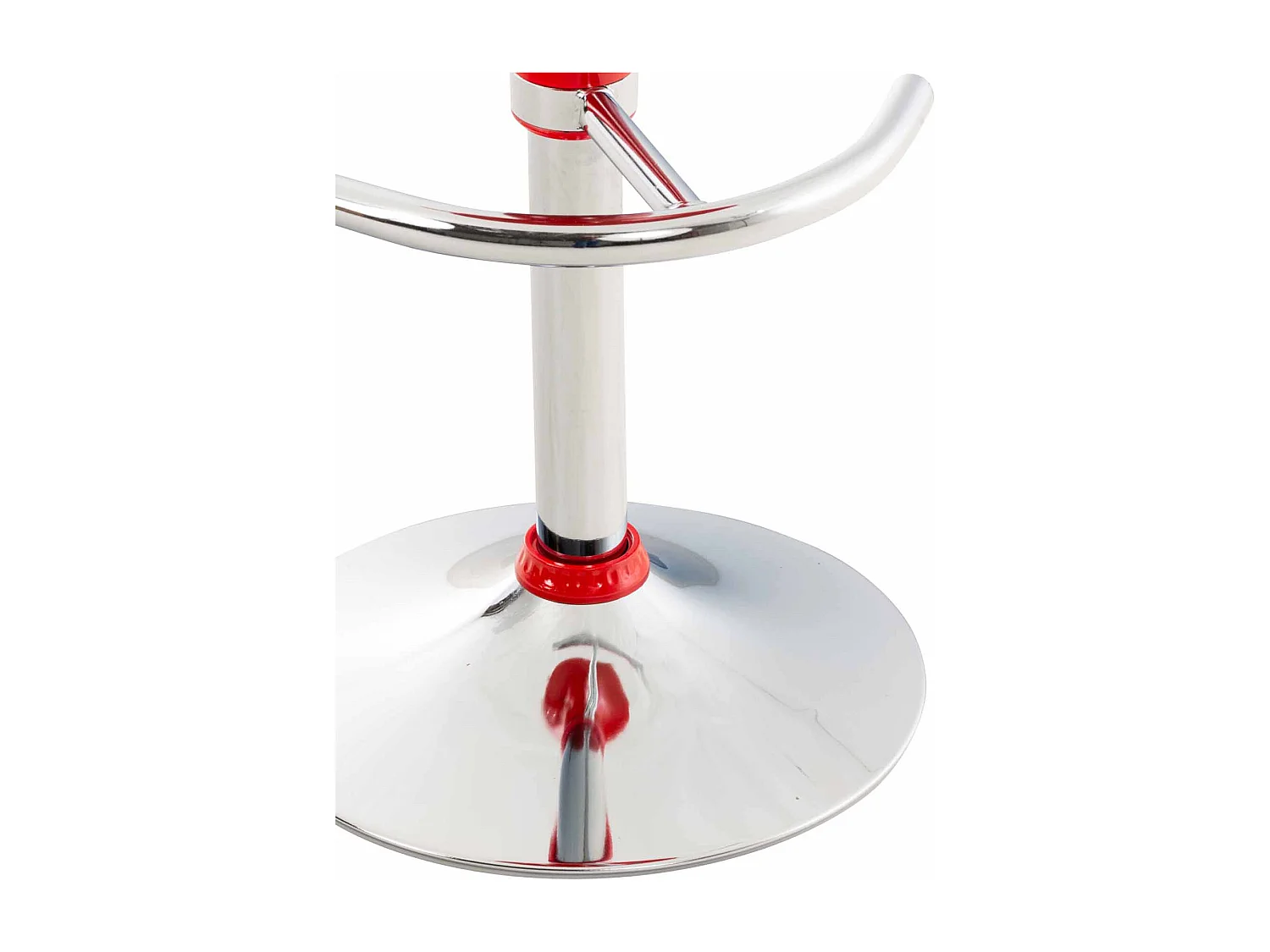 Tabouret de bar - Plastique - Rouge - Saddle