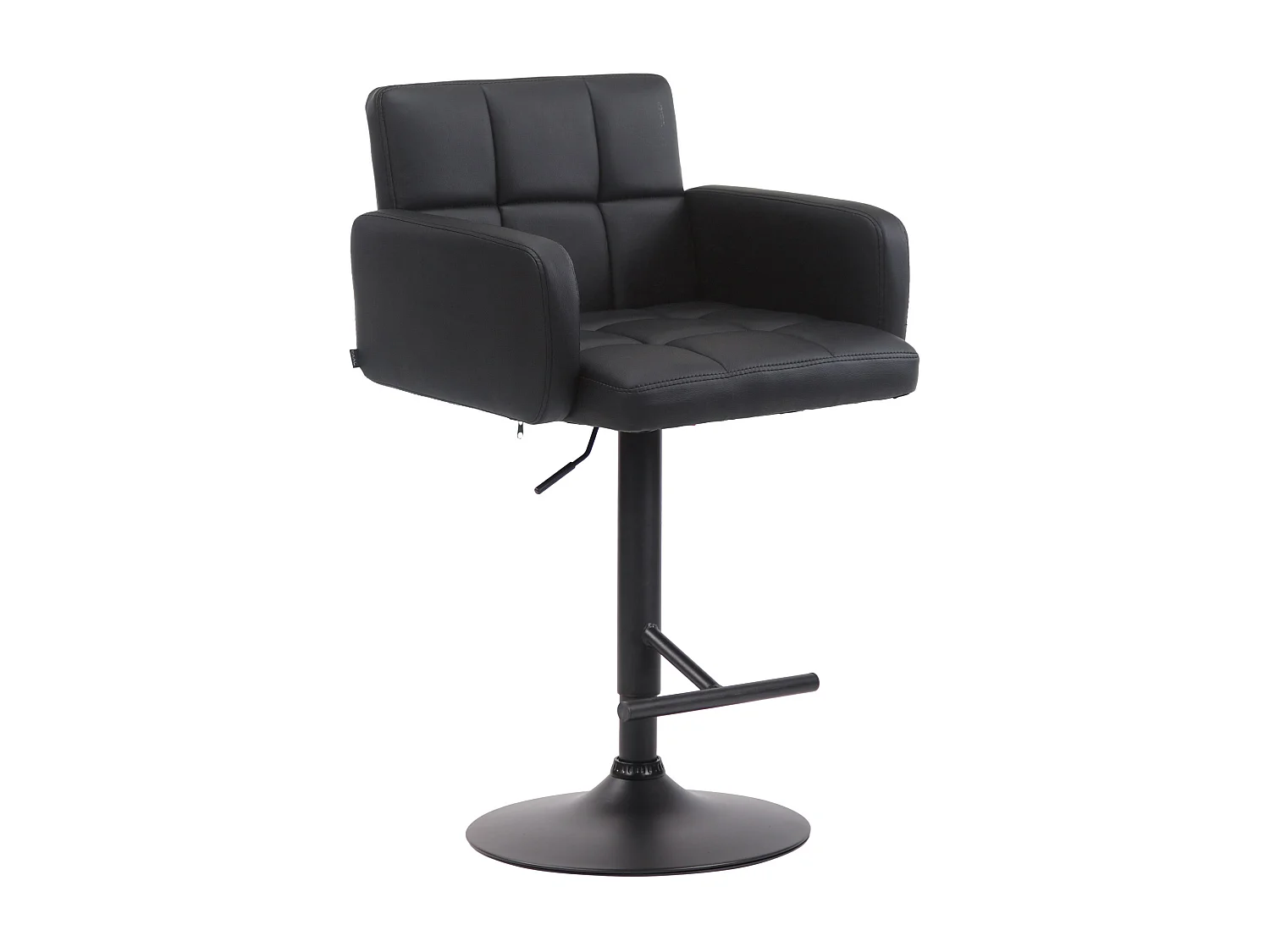 Tabouret de bar - Similicuir & Noir - Noir - Los Angeles