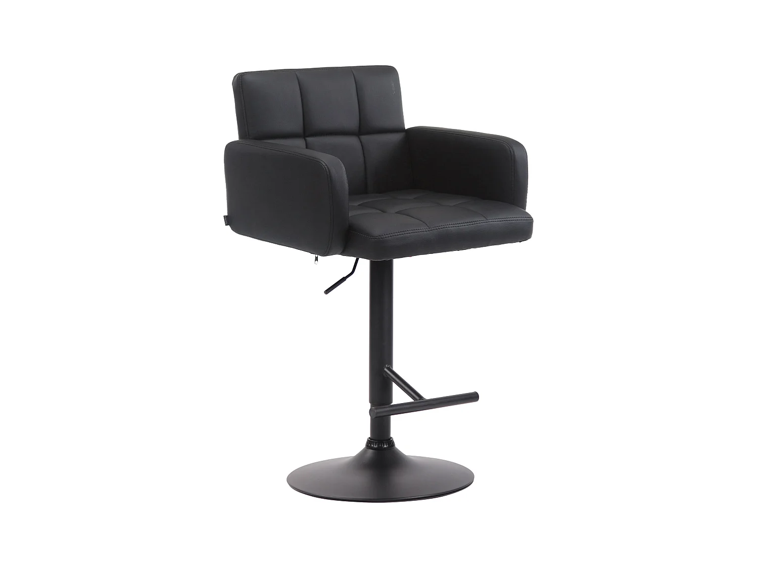 Tabouret de bar - Similicuir & Noir - Noir - Los Angeles