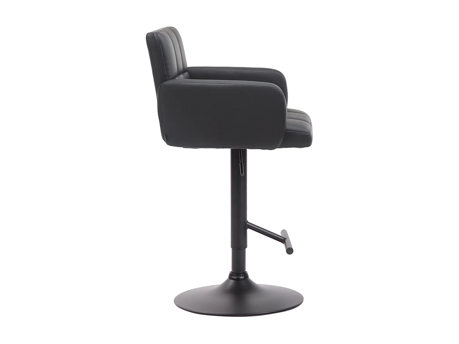 Tabouret de bar - Similicuir & Noir - Noir - Los Angeles