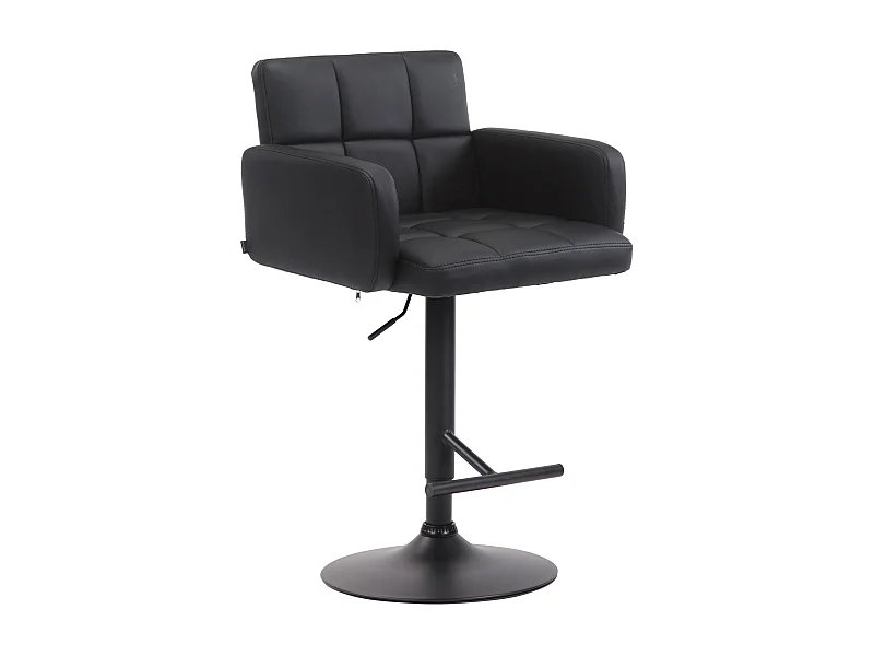 Tabouret de bar - Similicuir & Noir - Noir - Los Angeles