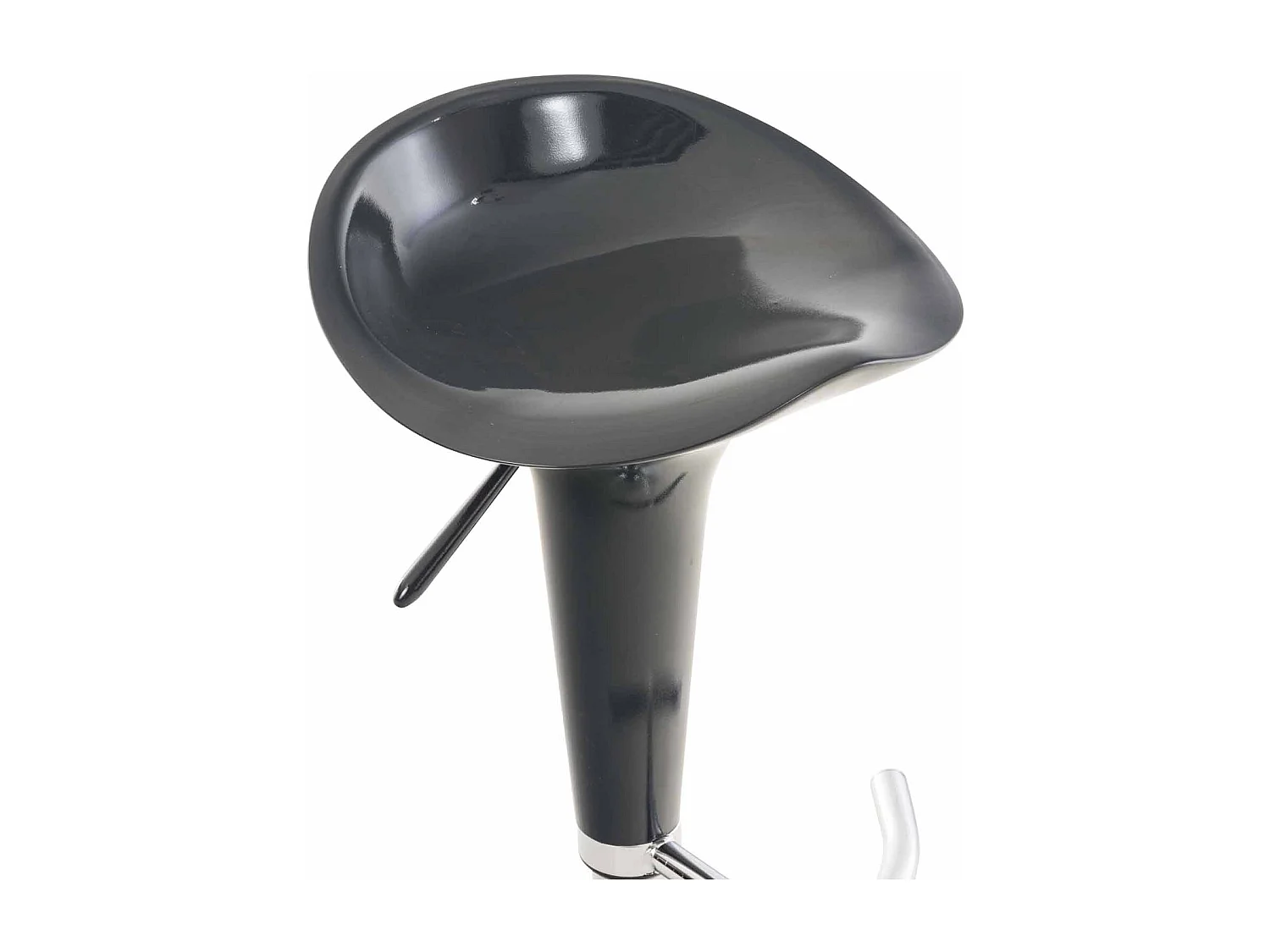 Tabouret de bar - Plastique & Antique clair - Gris - Saddle