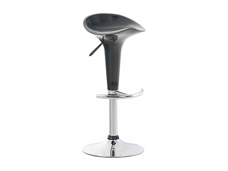 Tabouret de bar - Plastique & Antique clair - Gris - Saddle