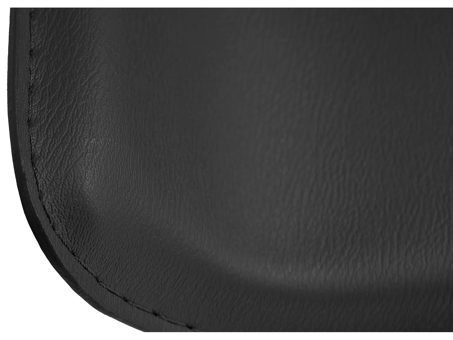 Tabouret de bar - Similicuir & Chrome - Noir - Dyn