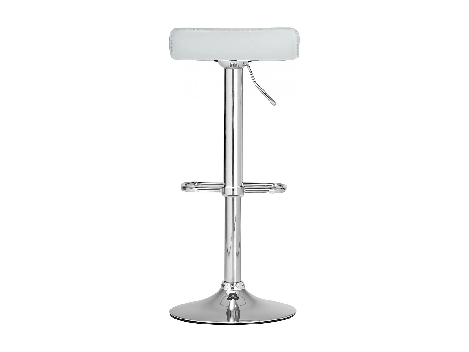 Tabouret de bar - Similicuir - Blanc - Dyn