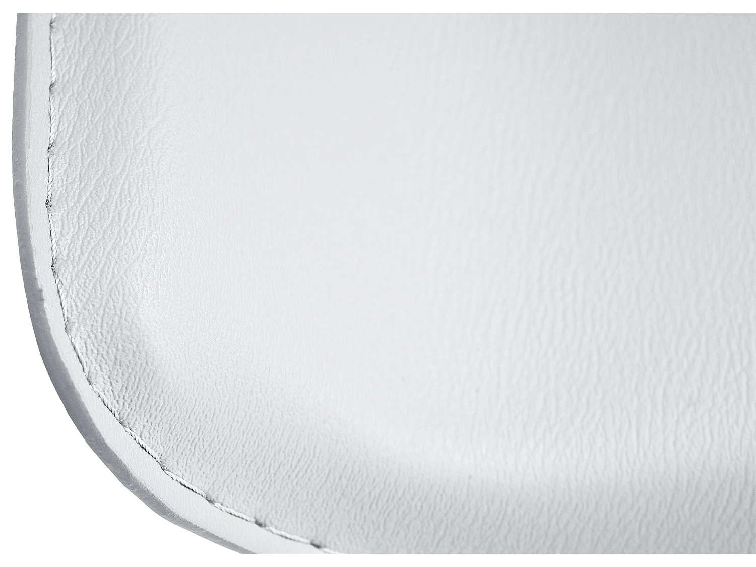 Tabouret de bar - Similicuir & Chrome - Blanc - Dyn