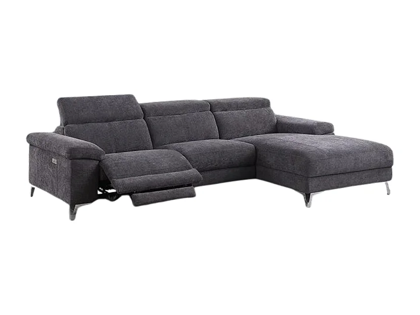 Canapé d'angle droit relax électrique D3133