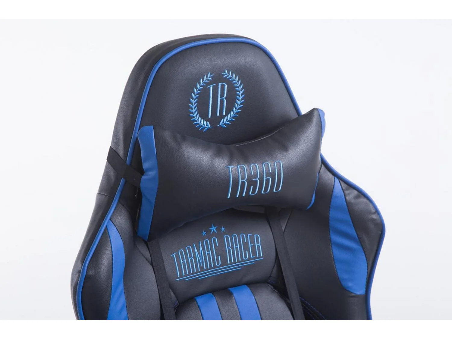 Chaise de bureau - Similicuir - Noir / Bleu - Limit