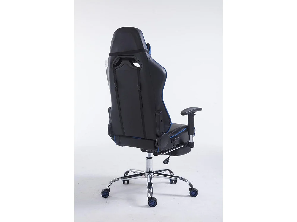 Chaise de bureau - Similicuir - Noir / Bleu - Limit