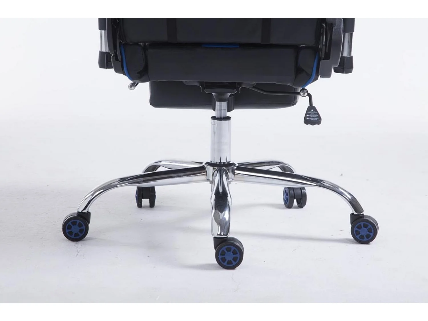 Chaise de bureau - Similicuir - Noir / Bleu - Limit