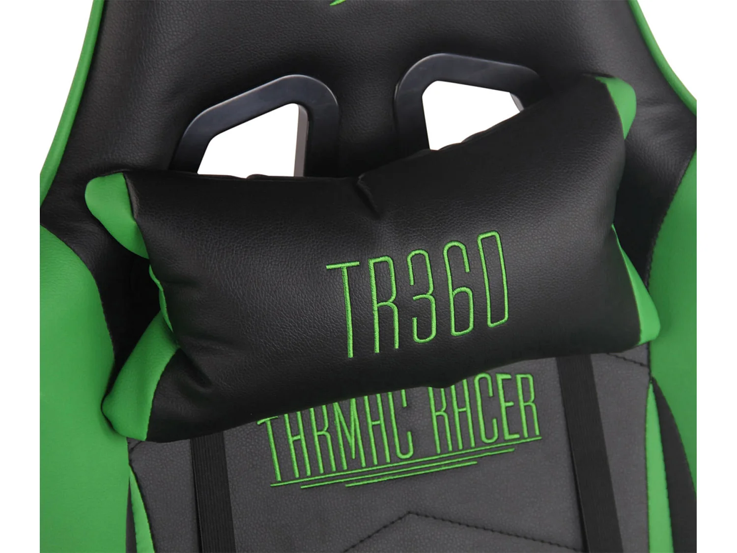 Chaise de bureau - Similicuir & Plastique - Noir / Vert - Turbo XL