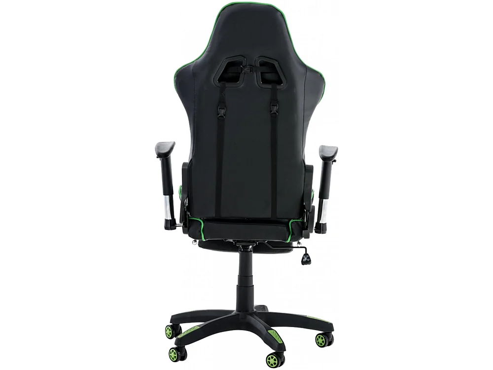 Chaise de bureau - Similicuir & Plastique - Noir / Vert - Turbo XL