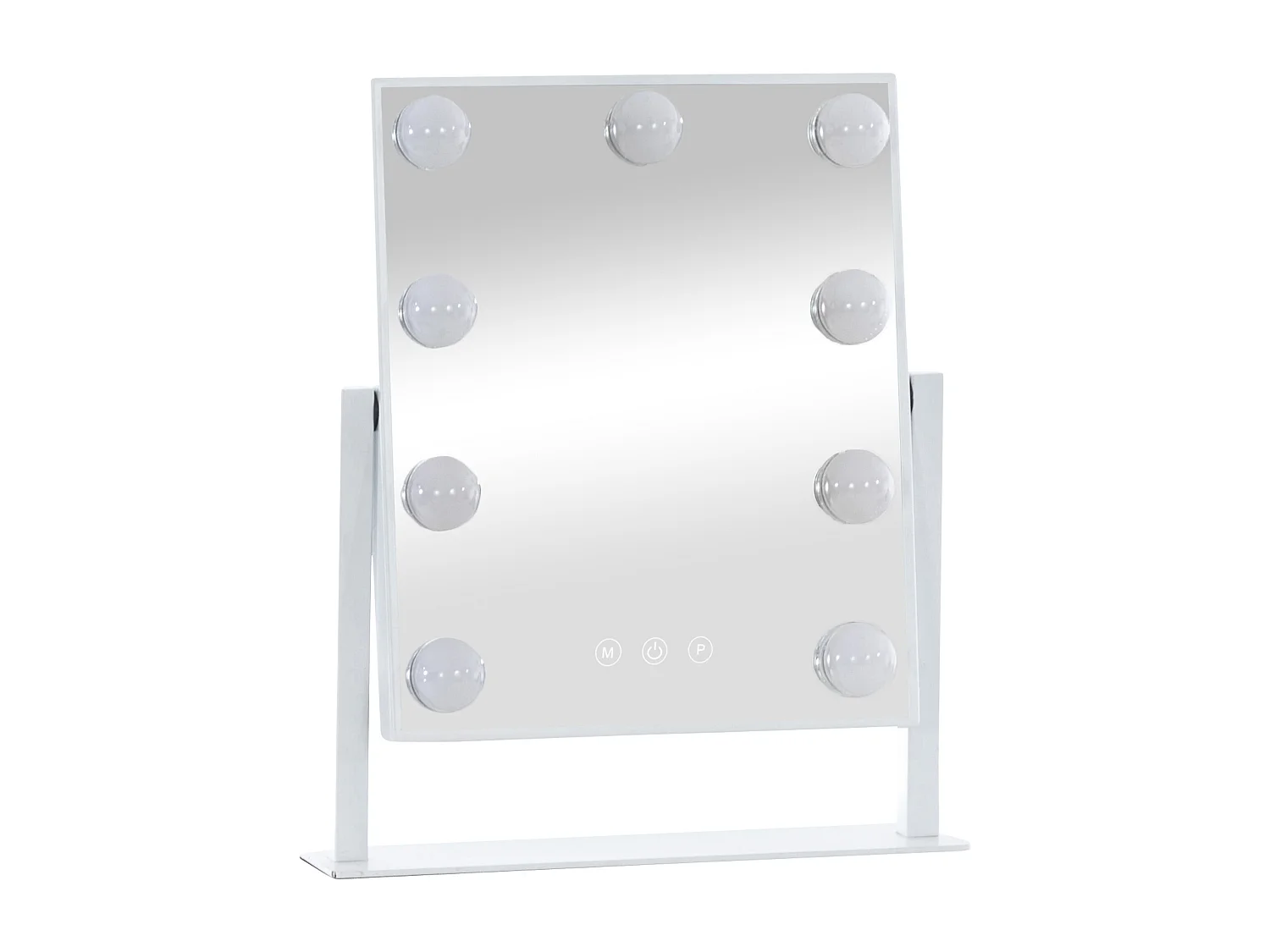 Miroir Led de Maquillage - Plastique - Blanc - Majuro