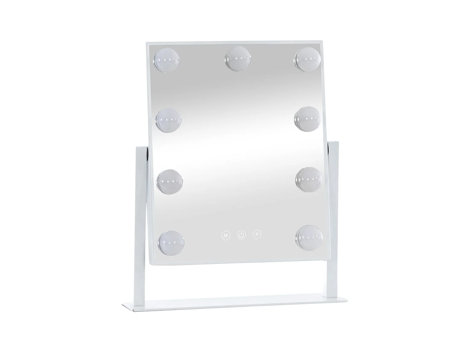 Miroir Led de Maquillage - Plastique - Blanc - Majuro