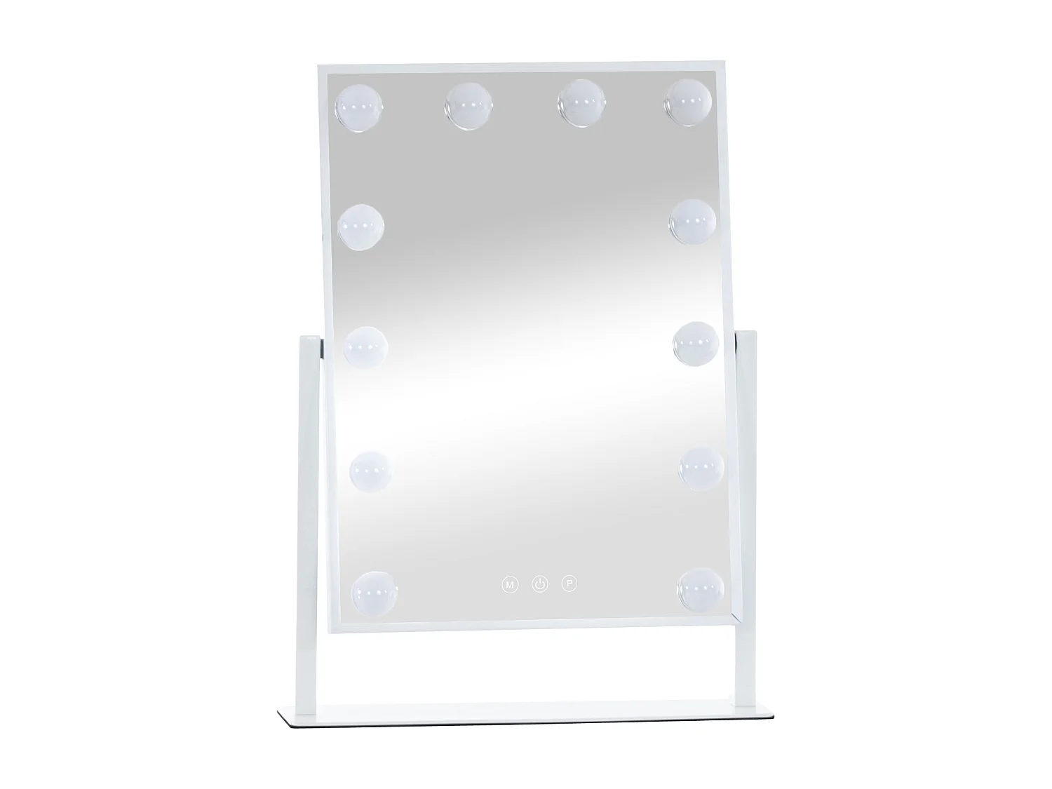 Miroir Led de Maquillage - Plastique - Blanc - Yaren