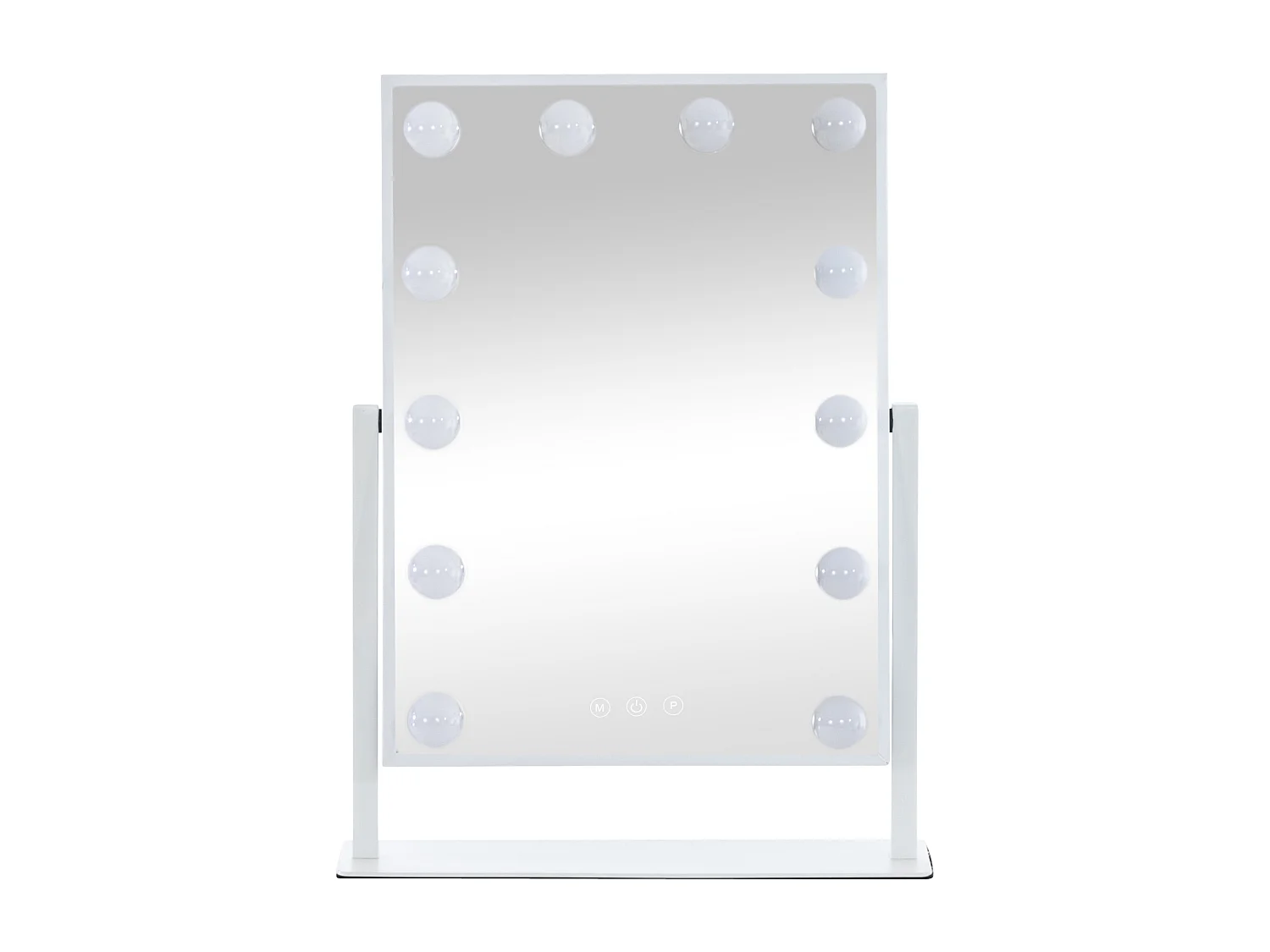 Miroir Led de Maquillage - Plastique - Blanc - Yaren